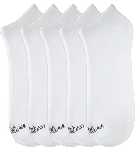 s.Oliver Socks Damen S24118 Füßlinge, Weiß (White 1000), (Herstellergröße:35/38) (5er Pack) von s.Oliver