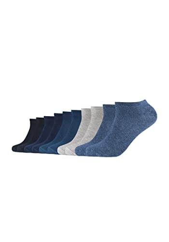 s.Oliver Socks Herren S24008 Füßlinge, Blau (Denim Mel. 0033), 39/42 (10er Pack) von s.Oliver