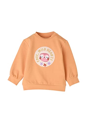 s.Oliver Baby - Mädchen 2120137 Sweatshirt, Orange #Fab57f, 68 von s.Oliver