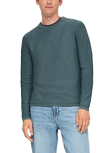 Q/S by s.Oliver Herren Strickpullover Blue Green L von s.Oliver