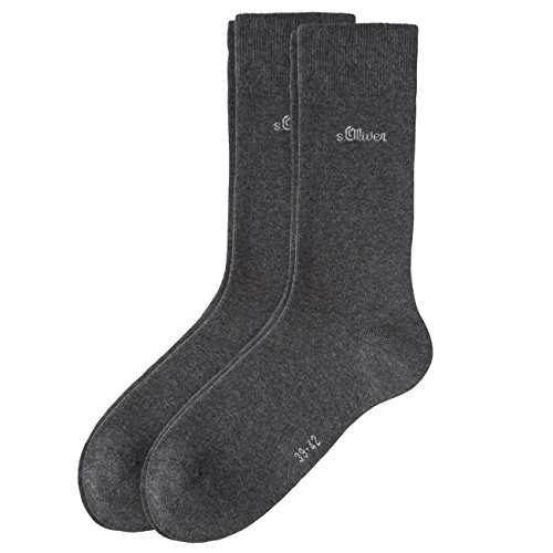 S.Oliver Classic Herren Socken 4er Pack, Größe:39-42;Farbe:anthracite (08) von s.Oliver
