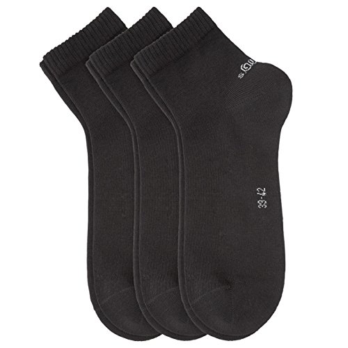 s.Oliver Unisex Quarter Socken 6er Pack, Größe:35-38;Farbe:black (05) von s.Oliver