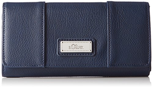 s.Oliver 39.509.93.3046 Damen Geldbörsen 19x10x1 cm (B x H x T), Blau (Dark Blue 5860) von s.Oliver