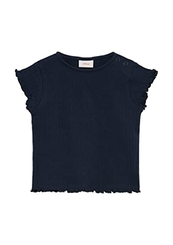 s.Oliver Baby Girls 2128783 T-Shirt, Kurzarm, Blue, 62 von s.Oliver