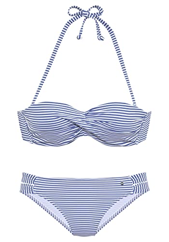 s.Oliver Bügel-Bandeau-Bikini hellblau-weiß von s.Oliver