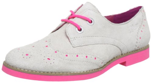 s.Oliver Casual 5-5-23203-20, Damen Schnürhalbschuhe, Weiß (Quartz 201), EU 38 von s.Oliver