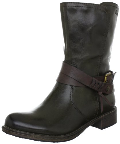 s.Oliver Casual 5-5-25365-39, Damen Bikerboots, Grün (D.Khaki/MOC.A. 722), EU 37 von s.Oliver