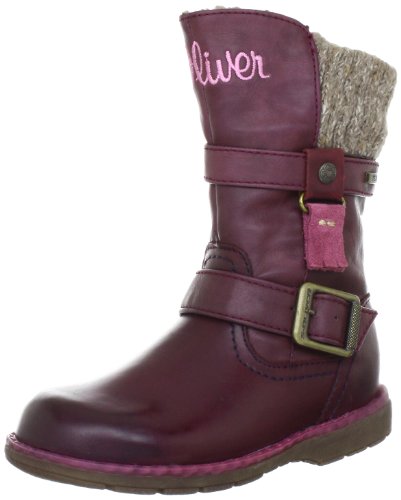 s.Oliver Casual 5-5-36431-29, Mädchen Stiefel, Rot (Berry 524), EU 25 von s.Oliver