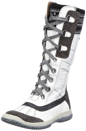 s.Oliver Casual 5-5-56206-29, Mädchen Stiefel, Weiss (Offwhite Comb 199), EU 36 von s.Oliver