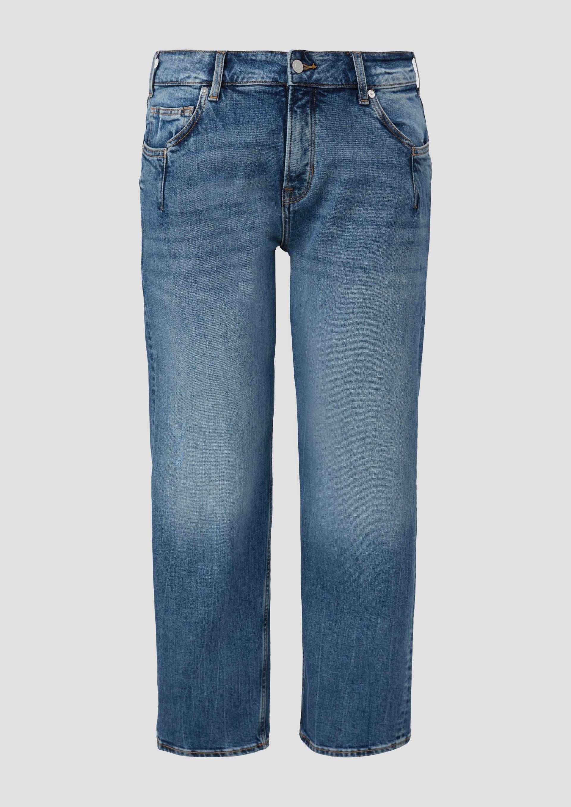 s.Oliver - Curvy Jeans / Regular Fit / Mid Rise / Semi-Wide Leg, Damen, blau von s.Oliver