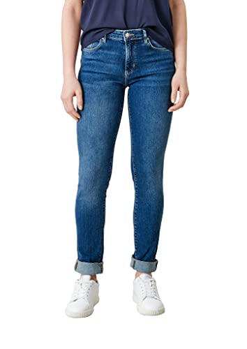 s.Oliver Damen Jeans Betsy, Slim Fit, Mid Rise, Mid Blue, Größe 44/32L von s.Oliver