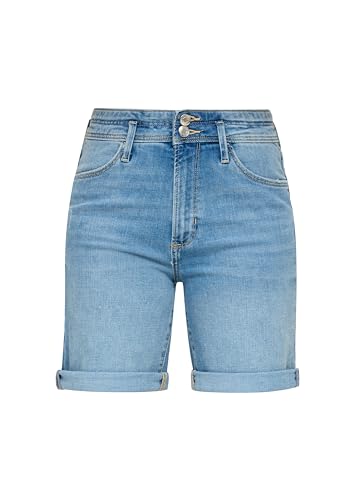 s.Oliver Jeans Bermuda Betsy, Regular Fit, Mid Rise, Destroyes, Blau, Größe 44 von s.Oliver