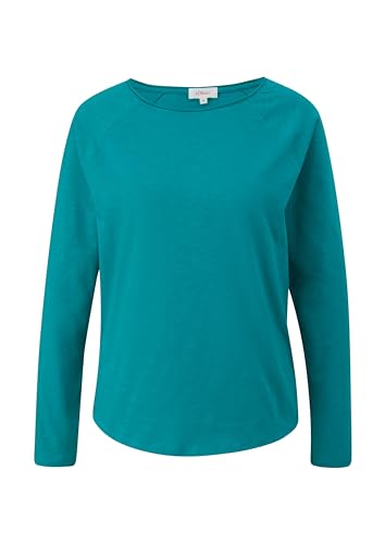 s.Oliver Damen 2141838 Langarmshirt, türkis 6680, 42 von s.Oliver