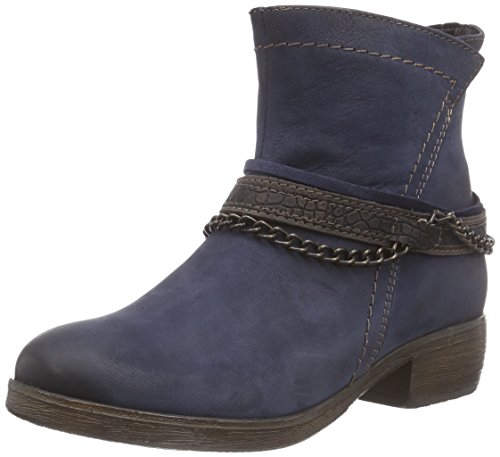 s.Oliver Damen 25350 Kurzschaft Stiefel, Blau (Navy/Espresso 817), 42 von s.Oliver