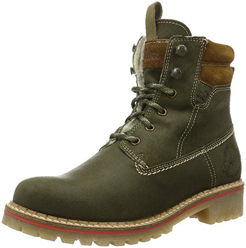 s.Oliver Damen 26239 Combat Boots, Grün (Khaki 701) von s.Oliver