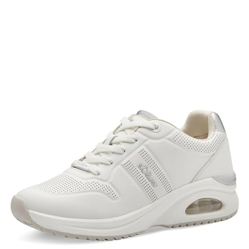 s.Oliver Damen 5-23659-42 Sneaker, White Uni, 40 EU von s.Oliver