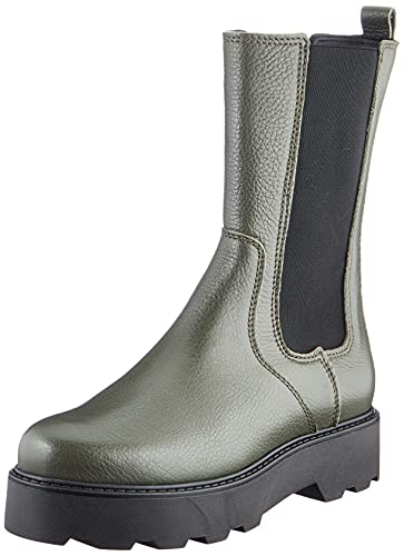 s.Oliver Damen 5-5-25482-37 Chelsea Boot, Khaki leather, 39 EU / 8 UK von s.Oliver