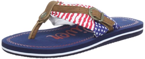 s.Oliver Damen Casual Zehentrenner, Blau (Usa Flag 373) von s.Oliver