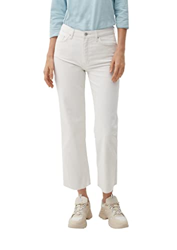 s.Oliver Damen Jeans-hose 7/8, Jeans Hose 7 8 Karolin Straight Leg, Weiß, 34 EU von s.Oliver