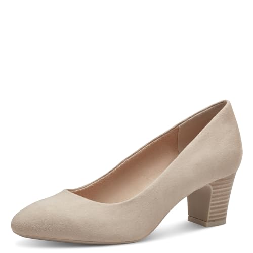 s.Oliver Damen Pumps mit Blockabsatz Vegan, Beige (Nude), 39 von s.Oliver