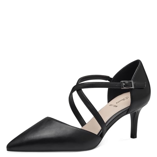 s.Oliver Damen Pumps mit Riemen Spitz Elegant, Schwarz (Black), 39 von s.Oliver