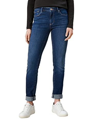 s.Oliver Damen Jeans Betsy, Slim Fit, Mid Rise, Dark Blue, Größe 36/32L von s.Oliver