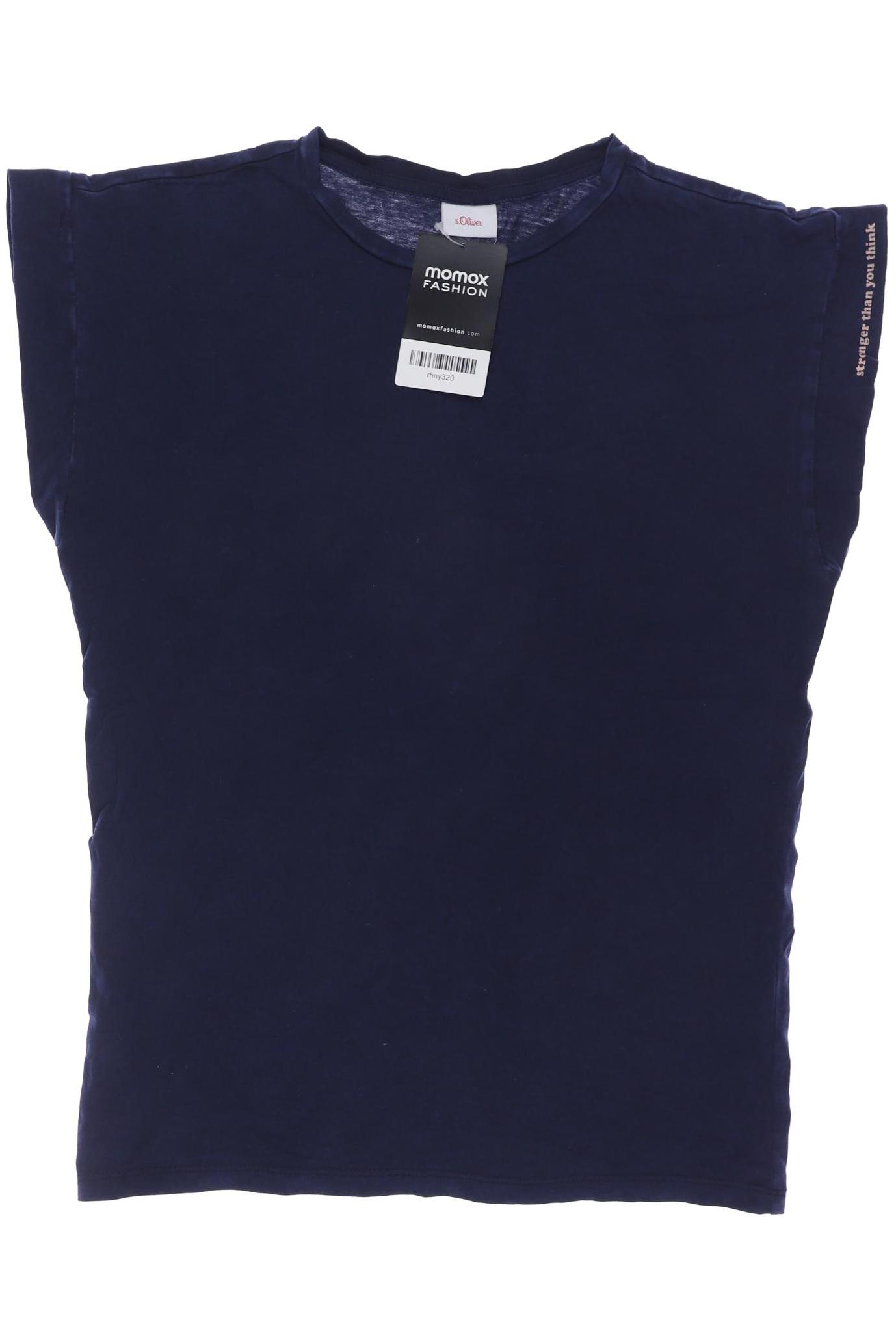 s.Oliver Damen T-Shirt, marineblau, Gr. 152 von s.Oliver
