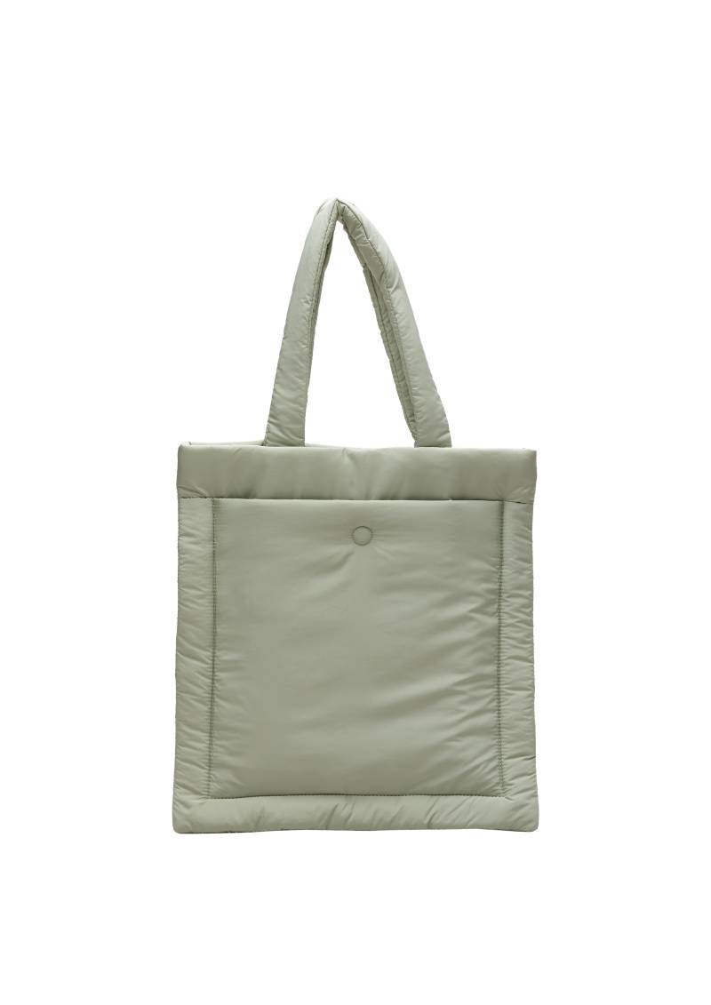 s.Oliver - Gefütterter Shopper mit Steppnaht, Damen, grün von s.Oliver