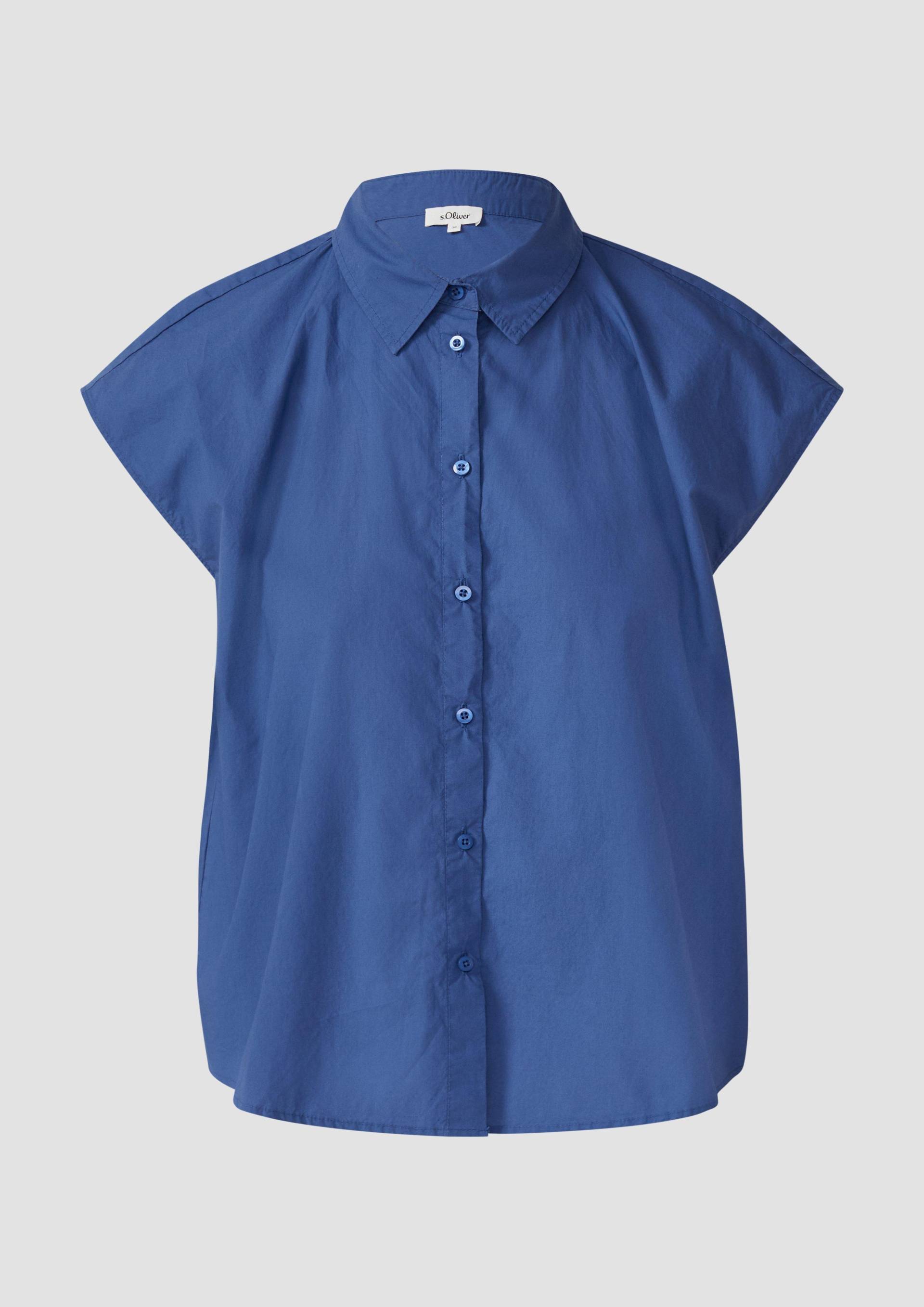 s.Oliver - Hemdbluse aus Popeline im Relaxed Fit, Damen, blau s.Oliver - Hemdbluse aus Popeline im Relaxed Fit, Damen, blau von s.Oliver