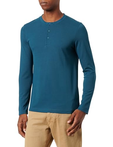 s.Oliver Herren 2135697 T-Shirt langarm, Blue Green, 3XL von s.Oliver