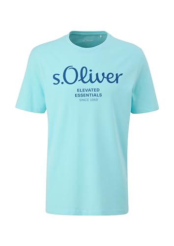 s.Oliver Herren 2139909 T-Shirt, türkis 60D1, XXL von s.Oliver