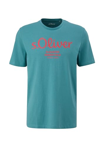 s.Oliver Herren 2139909 T-Shirt, türkis 65D1, M von s.Oliver