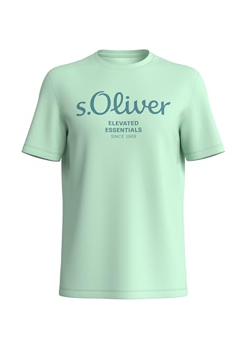 s.Oliver Herren 2141458 T-Shirt, türkis 65D1, L von s.Oliver