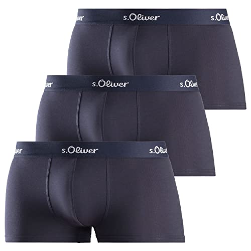 s.Oliver Herren 3X Boxer Basic_1 Boxershorts, Navy, M (3er Pack) von s.Oliver