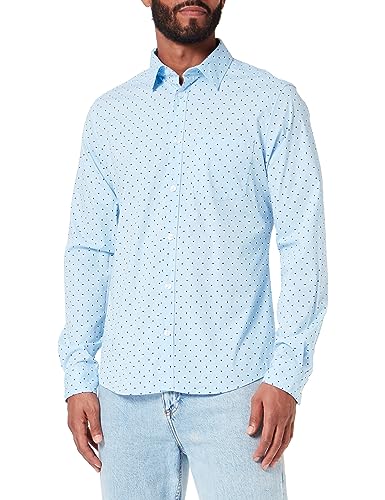 s.Oliver Herren 2133487 Hemd Langarm, Blue, XL von s.Oliver