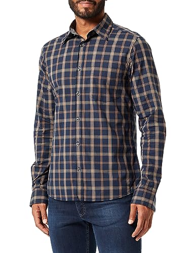 s.Oliver Herren Hemd Langarm Blue XXL von s.Oliver