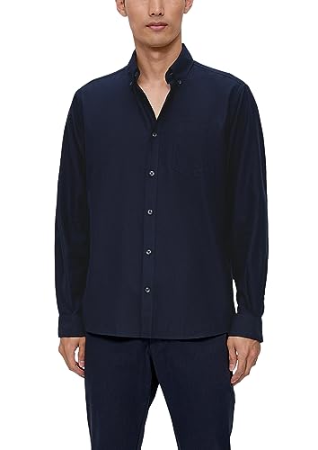 s.Oliver Herren Hemd Langarm Blue XXL von s.Oliver