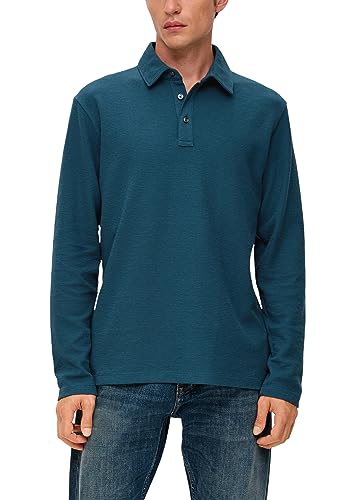 s.Oliver Herren Poloshirt Langarm Blue Green M von s.Oliver