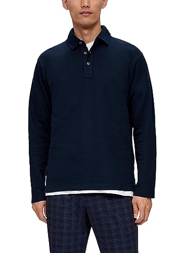 s.Oliver Herren Poloshirt Langarm Blue S von s.Oliver