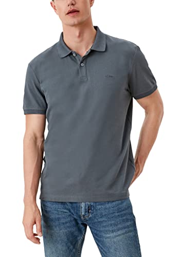 s.Oliver Herren Poloshirt Kurzarm Regular Fit Polohemd, Gris (Grey Clear), XL von s.Oliver