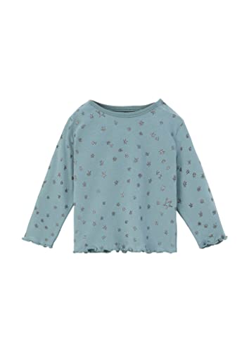 s.Oliver Junior Baby Girls 10.1.14.12.130.2123281 T-Shirt Langarm, Blue Green, 68 von s.Oliver