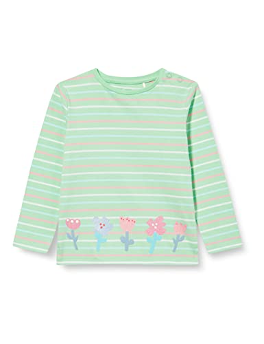 s.Oliver Junior Baby Girls 2130620 T-Shirt, Langarm, grün | Mehrfarbig 73G1, 80 von s.Oliver