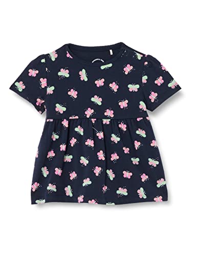 s.Oliver Junior Baby Girls 2130621 T-Shirt, Kurzarm, Blue, 80 von s.Oliver