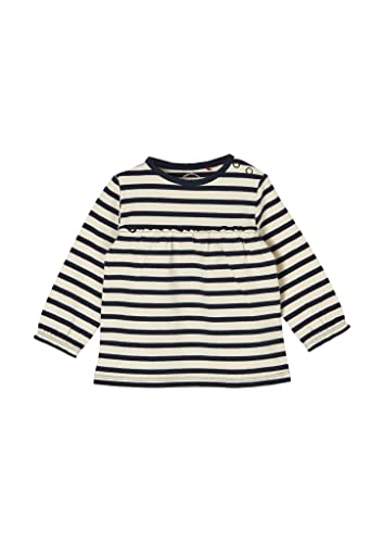 s.Oliver Junior Baby Girls 405.10.202.12.130.2110022 T-Shirt, Dark Blue Stripes, 92 von s.Oliver