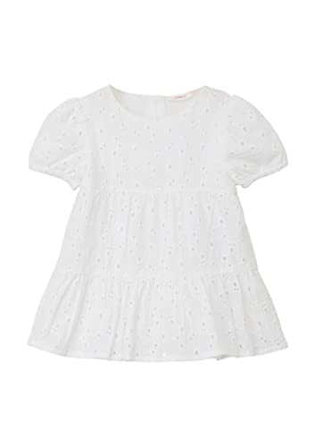 s.Oliver Junior Baby Girls Kleid mit Lochstickerei, White, 92 von s.Oliver