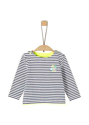 s.Oliver Junior Baby-Mädchen 405.10.004.12.130.2037937 T-Shirt, 57G6 Blue Stripes, 80 von s.Oliver