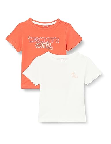 s.Oliver Junior Baby-Mädchen 2100800 T-Shirt, orange 00F6, 68 von s.Oliver