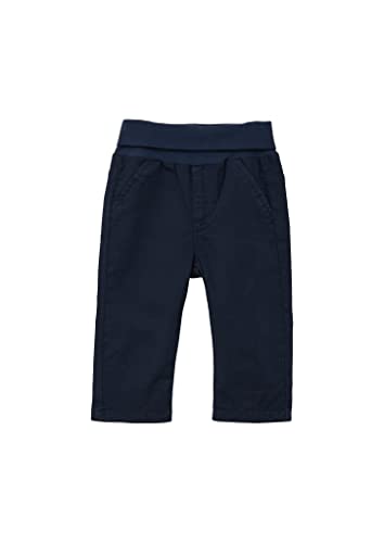 s.Oliver Junior Boy's Chino Hose mit Umschlagbund, Blue, 92 von s.Oliver