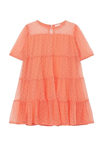 s.Oliver Junior Girl's 2127406 Kleid, kurz, ORANGE, 104 von s.Oliver