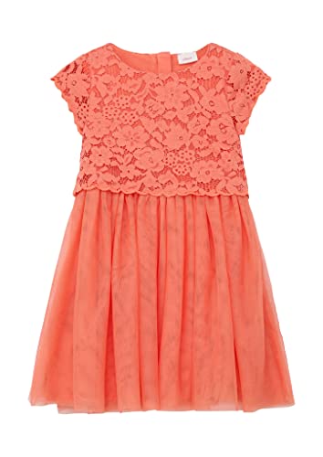 s.Oliver Junior Girl's 2127407 Kleid, kurz, ORANGE, 122 von s.Oliver